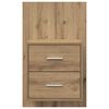 vidaXL Wall-mounted Bedside Cabinet with Drawer 2 pcs Artisan Oak