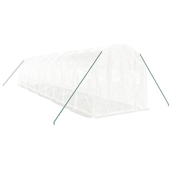 vidaXL Greenhouse White Polyethylene Large Collapsible Greenhouse