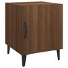 vidaXL Bedside Cabinet Set of 2 Brown Oak Engineered wood, metal