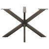 vidaXL Dining Table Leg Spider Shape Natural Steel 47.2 x 26.8 x (28.3-28.7) " Steel