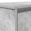 vidaXL Desk Concrete Grey Engineered Wood Medium Desk Rectangular