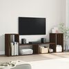 vidaXL TV Cabinet Brown oak Engineered wood Standard TV Cabinet