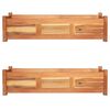 vidaXL Raised Bed Set of 2 Brown Acacia wood Large Durable