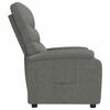 vidaXL Recliner Dark Gray Fabric