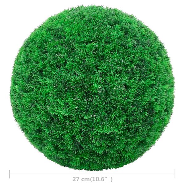 vidaXL Artificial Boxwood Ball Green Polyethylene Medium