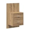 vidaXL Headboard with Cabinet 3 pcs Artisan Oak Engineered Wood