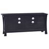 vidaXL TV Stand Light Black Coffee 39.4"x11.8"x17.7" Solid Wood Mahogany
