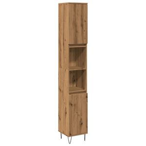 vidaXL Bathroom Cabinet Artisan Oak Engineered Wood Tall