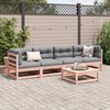 vidaXL Garden Sofa Set Reddish-Brown Solid Douglas Fir wood Large