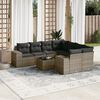 vidaXL Garden Sofa Set Grey, Dark Grey