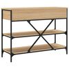 vidaXL Console Table Sonoma oak Engineered wood, steel Medium