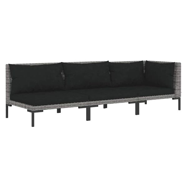 vidaXL Garden Lounge Set Dark Gray