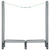 vidaXL Firewood Rack Anthracite 47.2"x13.8"x47.2" Steel