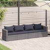 vidaXL Garden Sofa Set Set of 4 Grey