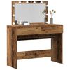 vidaXL Dressing Table with Drawer Old Wood 39.37 x 15.75 x 47.24 in
