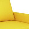 vidaXL 3-seater Sofa Light Yellow Fabric (100% polyester), metal, textilene