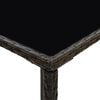 vidaXL Garden Bar Set Brown PE rattan Standard Durable Garden Bar Set