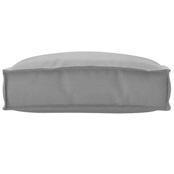 vidaXL Cushion Grey 19.69 x 19.69 x 4.72 in Oxford Fabric