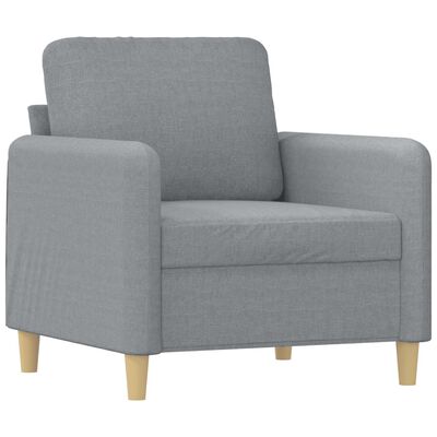 vidaXL Sofa Chair Light Gray 23.6" Fabric