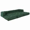vidaXL Modular Sofa 3 pcs Green Fabric