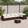 vidaXL Patio Lounge Set Brown