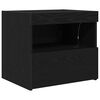 vidaXL Bedside Cabinet 2 pcs Black Oak 19.69 x 15.75 x 17.72 in