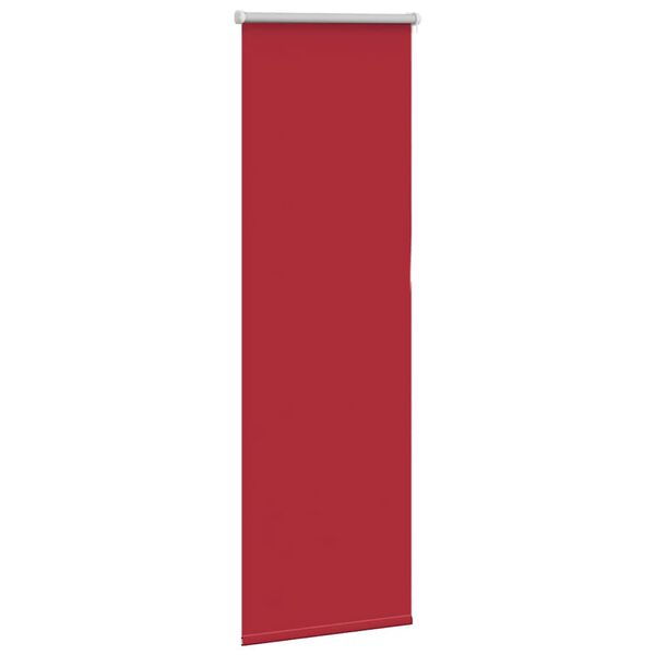 vidaXL Roller Blind Red 100% Polyester 17.7x59.1 in Adjustable Armrests
