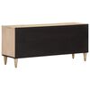 vidaXL TV Cabinet Bleached Natural Solid mango wood, engineered wood