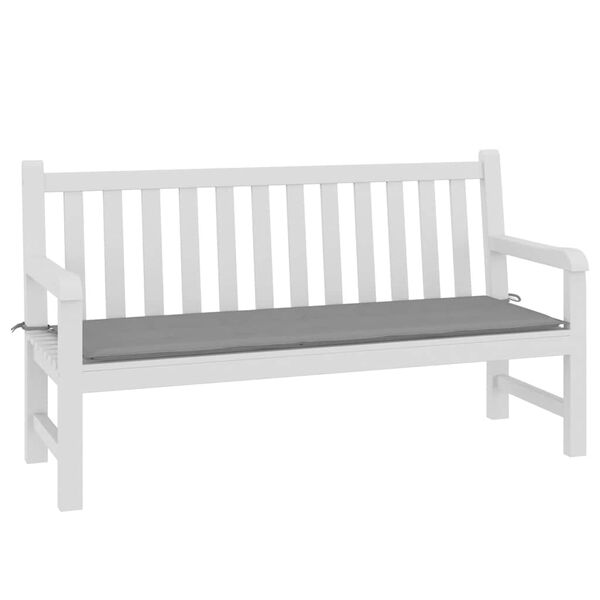 vidaXL Garden Bench Cushion Gray Oxford fabric (100% polyester)