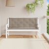 vidaXL Garden Bench Cushion Set of 2 Taupe Oxford Fabric (100% polyester)