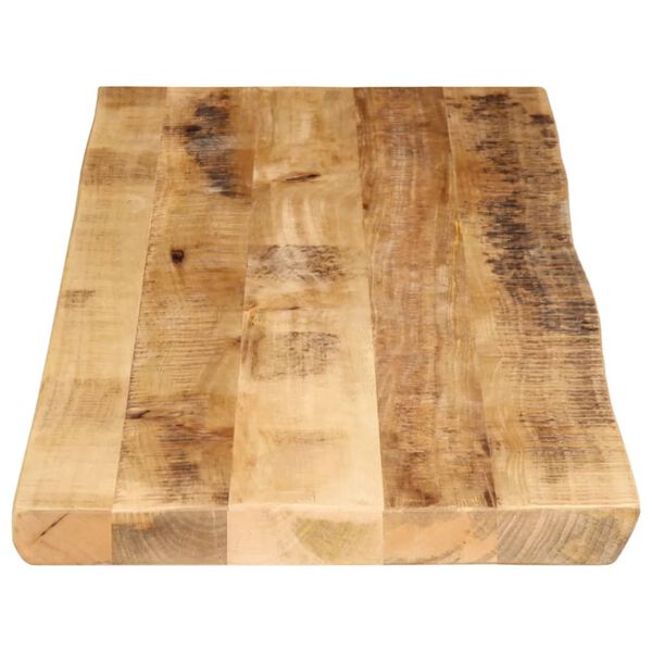 vidaXL Table Top Live Edge 55.1"x15.7"x1.5" Solid Wood Rough Mango