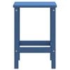 vidaXL Garden Table Aqua Blue HDPE 15 x 15 x 18 in Durable