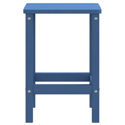 vidaXL Patio Adirondack Table Aqua Blue 15"x15"x18.1" HDPE