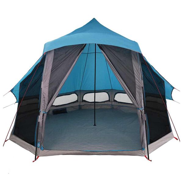 vidaXL Family Tipi Tent Folding with Roof Blue 404 x 370 x 270 cm