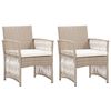 vidaXL Garden Chair Beige, Cream White