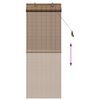 vidaXL Window Blind Geometric Brown 60 x 160 cm bamboo