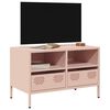 vidaXL TV Cabinet Pink Cold-rolled steel Medium TV Cabinet Rectangular