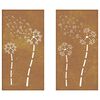 vidaXL Garden Wall Decoration Normal metal color, develops rust over time