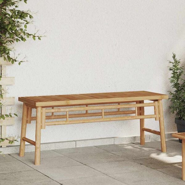 vidaXL Bench Brown 110 x 38 x 45 cm bamboo