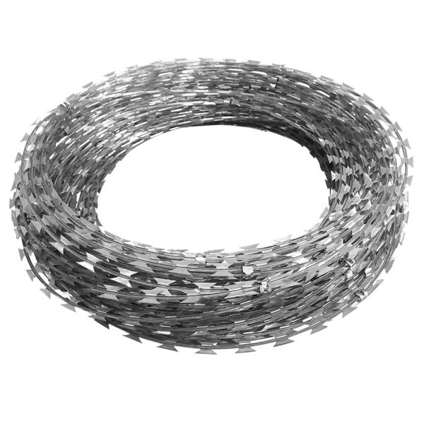 vidaXL BTO-22 Clipped Concertina Razor Wire Galvanized Steel 492.1'