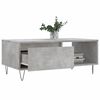 vidaXL Coffee Table Concrete Gray Engineered wood Medium Coffee Table
