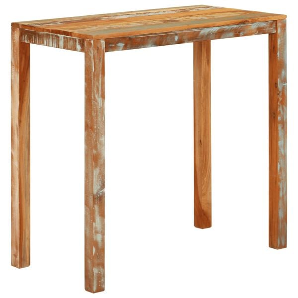 vidaXL Bar Table Multicolor Solid reclaimed wood Medium Durable