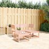 vidaXL Garden Sofa Set Natural wood Solid Douglas wood 3 Piece Modular