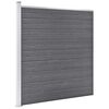 vidaXL Garden Fence WPC 275.2"x73.2" Gray