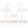 vidaXL Plant Stand White 41.1x9.8x30.5" Solid Wood Pine