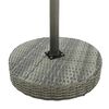 vidaXL Garden Bar Set Grey, Dark Grey PE rattan, Powder-coated steel