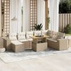 vidaXL Garden Sofa Set Beige