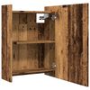 vidaXL Bathroom Mirror Cabinet Old wood Engineered wood, glass