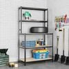 vidaXL 5-Layer Work Table with Shelves Anthracite Steel&Engineered Wood