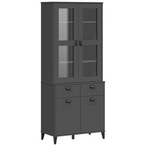 vidaXL Highboard Charcoal grey